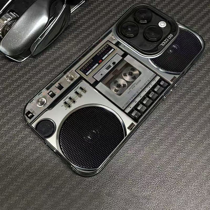 Retro-kasettisoitinpuhelinkotelo iPhonelle